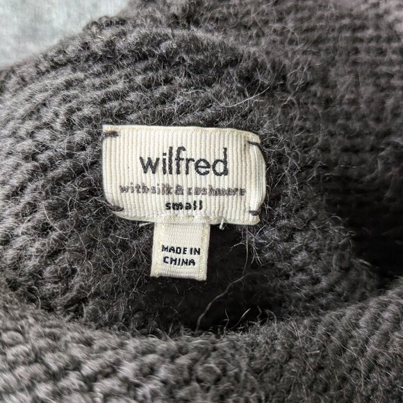 NEVER WORN - Wilfred "silk and cashmere" black turtleneck sweater dress … - Picture 3 of 15